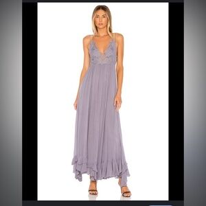 Free people lilac/gray boho dress NWT